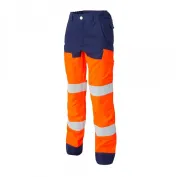 Pantalone da Lavoro con ginocchiera Alta Visibilità Classe 2 Molinel Luklight 0246.2351.158