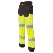 Pantalone da Lavoro con ginocchiera Alta Visibilità Multitasche Molinel Luklight 2460.2351.044