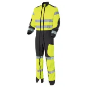 Tuta da Lavoro con doppia cerniera Alta Visibilità Multitasche Molinel Luklight 2935.2351.044