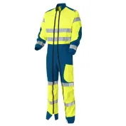 Tuta da Lavoro con doppia cerniera Alta Visibilità Multitasche Molinel Luklight 2935.2351.044