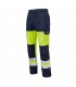 Pantalone con ginocchiere da Lavoro Multirischio Alta Visibilità Multitasche Molinel Roady Safeline SAFEPN88ASO/NA