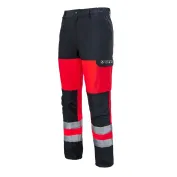 Pantalone con ginocchiere da Lavoro Multirischio Alta Visibilità Multitasche Molinel Roady Safeline SAFEPN88ASO/NA