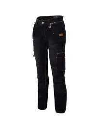 Jeans con ginocchiere da Lavoro 100% Cotone Multitasche Molinel Denim Holster 0306.9999.145