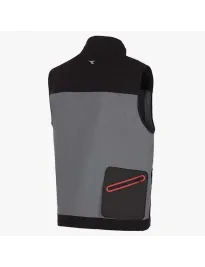 Gilet Multitasche Diadora in cotone Canvas Stretch