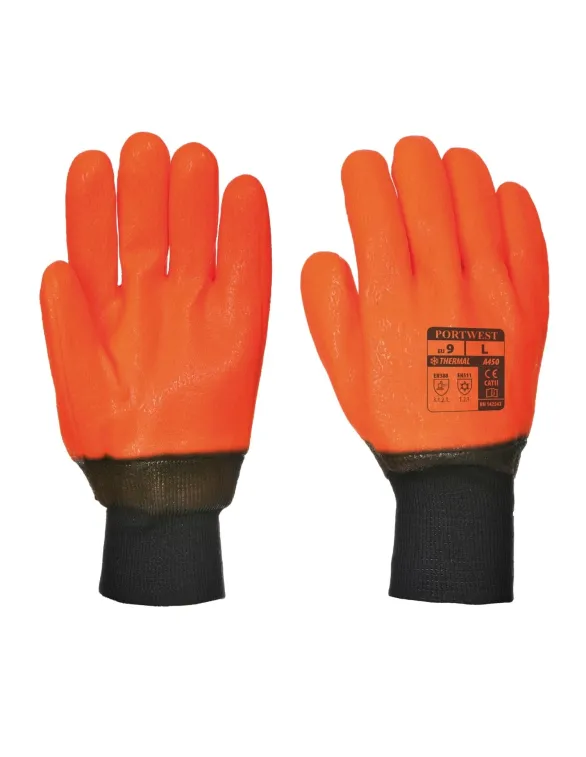 Guanti Da Lavoro ACE HydroGrip Impermeabili - 2 Paia, Antiscivolo, EN 388, Per Professionisti, Arancione/Giallo