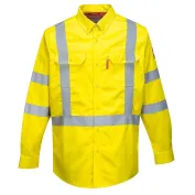 Camicia da Lavoro Bizflame Antistatica Ignifuga Alta Visibilità Portwest FR95