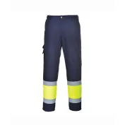 Pantalone da Lavoro Combat Bicolore Alta Visibilita Portwest E049