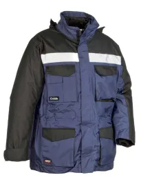 Fuori Tutto -Parka da Lavoro Multitasche Cofra Hailstorm V197-0-02 misura L navy/nero