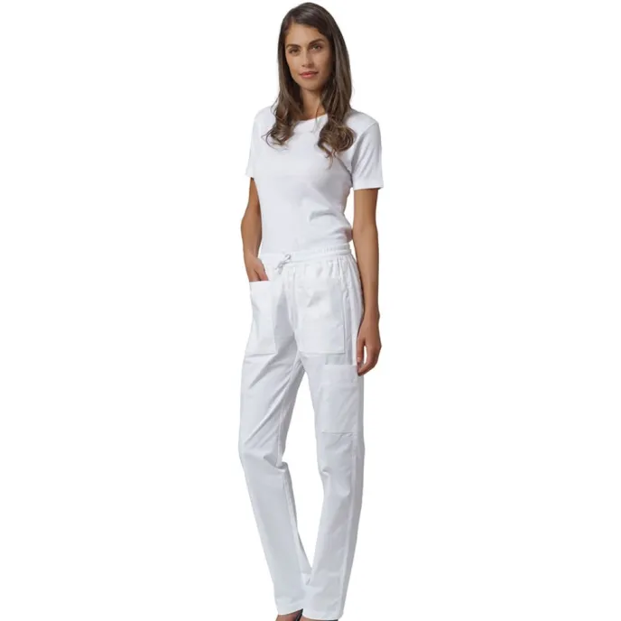 Fuori-tutto - Pantaloni unisex multitasche e vita elasticizzata Cruz Dr.Blue Siggi - 04PA1393/00-0757 taglia XL colore bianco