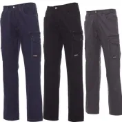 Fuori tutto-Pantaloni da lavoro Multitasche in Cotone con Triple Ciciture Texas - Payper  AY 7338 taglia L blu navy/blu royal