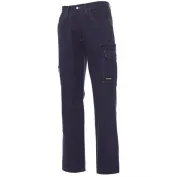 Fuori tutto-Pantaloni da lavoro Multitasche in Cotone con Triple Ciciture Texas - Payper  AY 7338 taglia L blu navy/blu royal