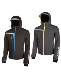 Fuori tutto - Giacca da Lavoro Softshell Stretch Elasticizzata U-Power Quick PE114BC colore black carbon taglia 4xl