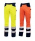 Fuori tutto - Pantaloni da Lavoro Alta Visibilità Multitasche U-Power Light HL155YF colore orange fluo taglia xl