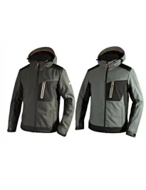 Fuori-Tutto Giacca da lavoro in Softshell Diadora Tech Carbon 702.175946 colore grigio scuro Taglia 3XL
