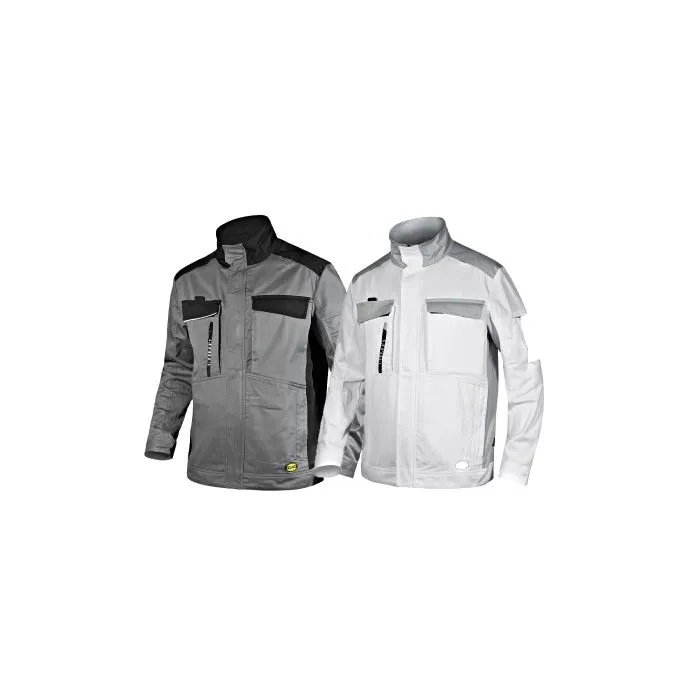 Fuori-Tutto Giacca da lavoro Multipockets Diadora in Twill WW Jacket Easywork Light 702.175344 colore grigio Taglia 4XL