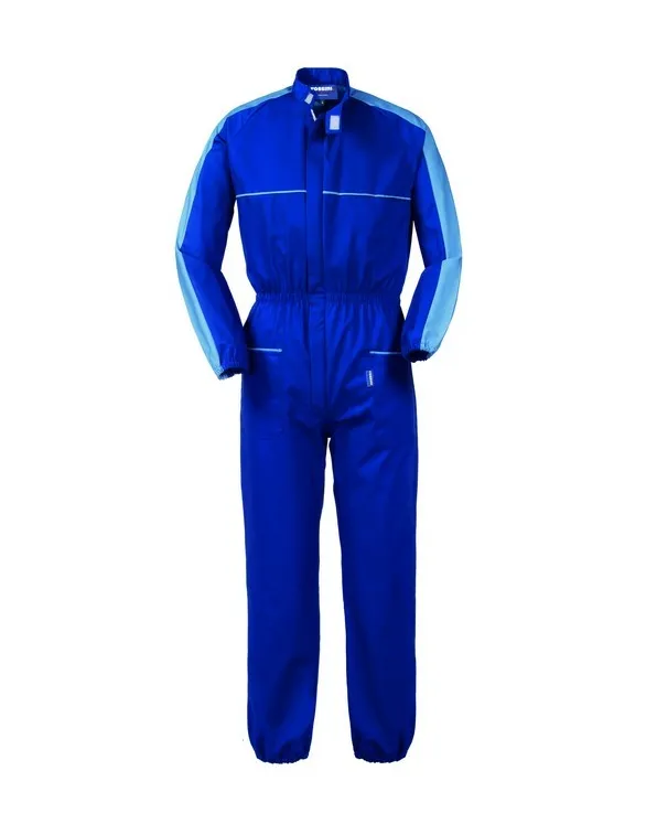 Tuta Da Lavoro Uomo Multitasche Con Strisce Riflettenti, Blu