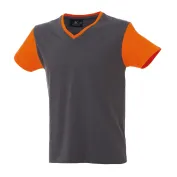 5 Pezzi - T-Shirt collo a V da Lavoro 100% Cotone Bicolore JRC Cadice 989990 5 Pezzi - T-Shirt collo a V da Lavoro 100% Cotone Bicolore JRC Cadice 989990