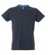 5 Pezzi - T-Shirt collo a V da Lavoro 100% Cotone Bicolore JRC Serbia 992034