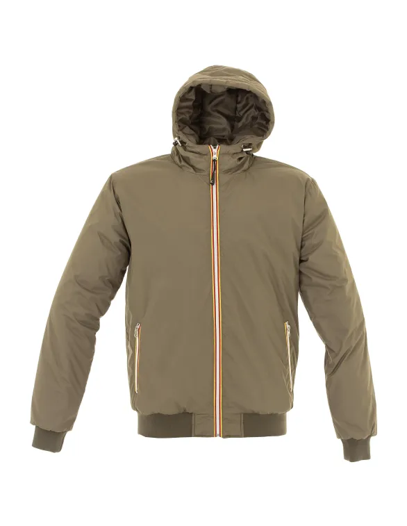 Avalanche Parka Bianco Con Collo Alto E Cappuccio Imbottito - Foto 13