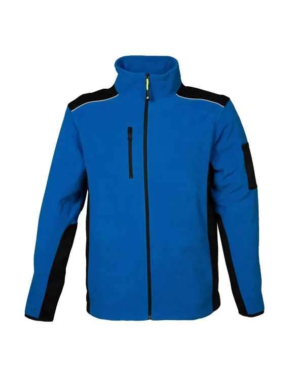 CHEMAGLIETTE! Felpa Smanicata Da Lavoro Uomo Gilet In Micro Pile Con Tasche E Zip JRC Praga - 2