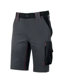 Fuori tutto - Bermuda da Lavoro Stretch Elasticizzati U-Power Mercury Donna FU196GF grey fucsia taglia m