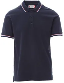 Fuori tutto -Polo Unisex France Manica Corta con Tricolore a Contrasto - Payper taglia 3XL blu navy