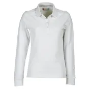 Fuori tutto - Polo a Manica Lunga Florence Donna con Cuciture Stretch in 100% Cotone - Payper AY 7516 taglia XL bianco