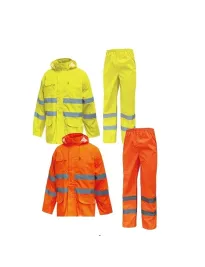 Fuori tutto - Completo da Lavoro Alta Visibilità Antipioggia U-Power Cover HL168YF colore orange fluo taglia 3xl
