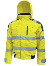 Fuori tutto - Giubbotto da Lavoro Alta Visibilità Antipioggia Multitasche U-Power Best HL160YF colore yellow fluo taglia 3xl