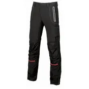 Fuori tutto - Pantaloni da Lavoro Softshell Stretch Elasticizzati Multitasche U-Power Pit SY008BC black carbon taglia 50