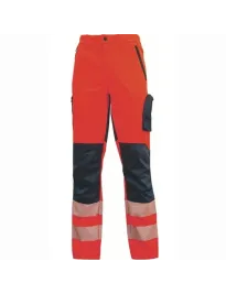 Fuori tutto - Pantaloni da Lavoro Stretch Alta Visibilità U-Power Roy HL222RF colore orange fluo taglia s
