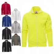 Fuori tutto -Felpa Zip Intera Sydney - Payper AY 7530 taglia L grigio melange/blu navy