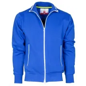 Fuori tutto -Felpa Zip Intera Sydney - Payper AY 7530 taglia L grigio melange/blu navy