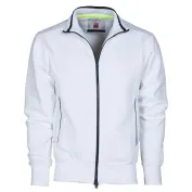 Fuori tutto -Felpa Zip Intera Sydney - Payper AY 7530 taglia L grigio melange/blu navy