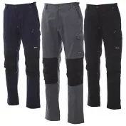 Fuori tutto -Pantalone da lavoro Worker Tech Multitasche Multistagione con Ginocchiere - Payper  AY 7309 taglia 3XL nero/nero
