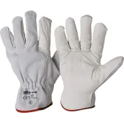 12 Paia Guanti da lavoro in Pelle Fiore Dorso Crosta