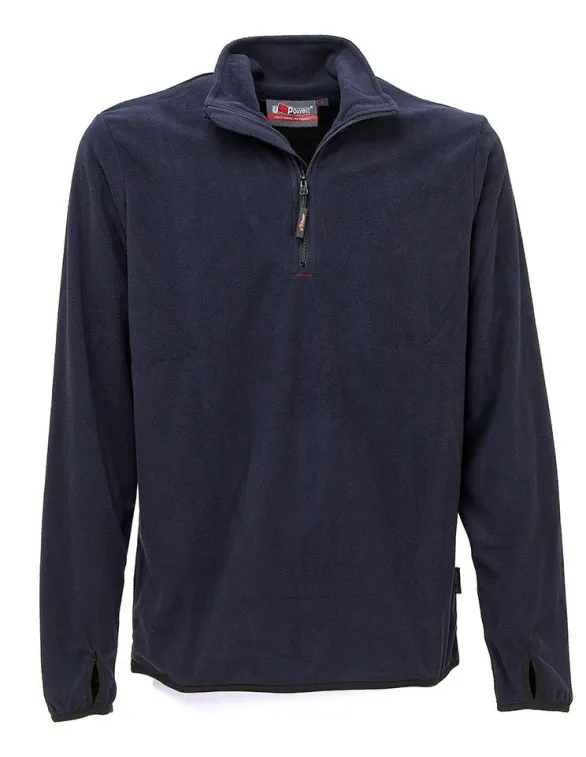 Fuori tutto Felpa da Lavoro U Power Workwear in Pile Artic EY041BC colore black carbon taglia 4xl