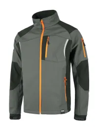 Fuori-Tutto Giacca Workshell combinata con cerniera in nylon - Workteam colore rosso/grigio Taglia M