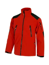 Fuori-Tutto Giacca Workshell multitasche combinata a collo alto - Workteam colore grigio/nero Taglia L