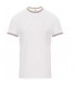 T-shirt Girocollo a Manica Corta in Cotone con tricolore a contrasto Flag - Payper AY 7453