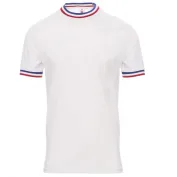 T-shirt Girocollo a Manica Corta in Cotone con tricolore a contrasto Flag - Payper
