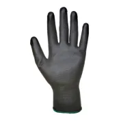 Guanti da lavoro spalmati in poliuretano con supporto in Nylon - Nero