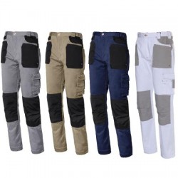 Pantaloni da lavoro ISSA LINE Stretch 8730 Multitasche Elasticizzati con Tasche Laterali