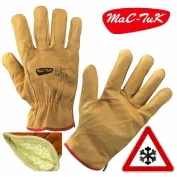 Guanti da lavoro in Pelle Fiore Bovino Felpati Invernali - 218 - felpatura interna