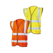 5 Pezzi - Gilet da Lavoro Multitasche Siggi Alta Visibilità Step One AV 69SE0333/00-9016