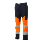 Pantalone bicolore da lavoro Alta Visibilità Multitasche Payper Working Summer AY 7593