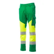 Pantalone bicolore da lavoro Alta Visibilità Multitasche Payper Working Summer AY 7593