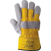 Guanti da lavoro in Pelle crosta di groppone e tela di cotone - P 85