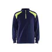 Felpa da Lavoro Blaklader 100% cotone mezza zip 335311581098L