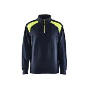 Felpa da Lavoro Blaklader 100% cotone mezza zip 335311581098L
